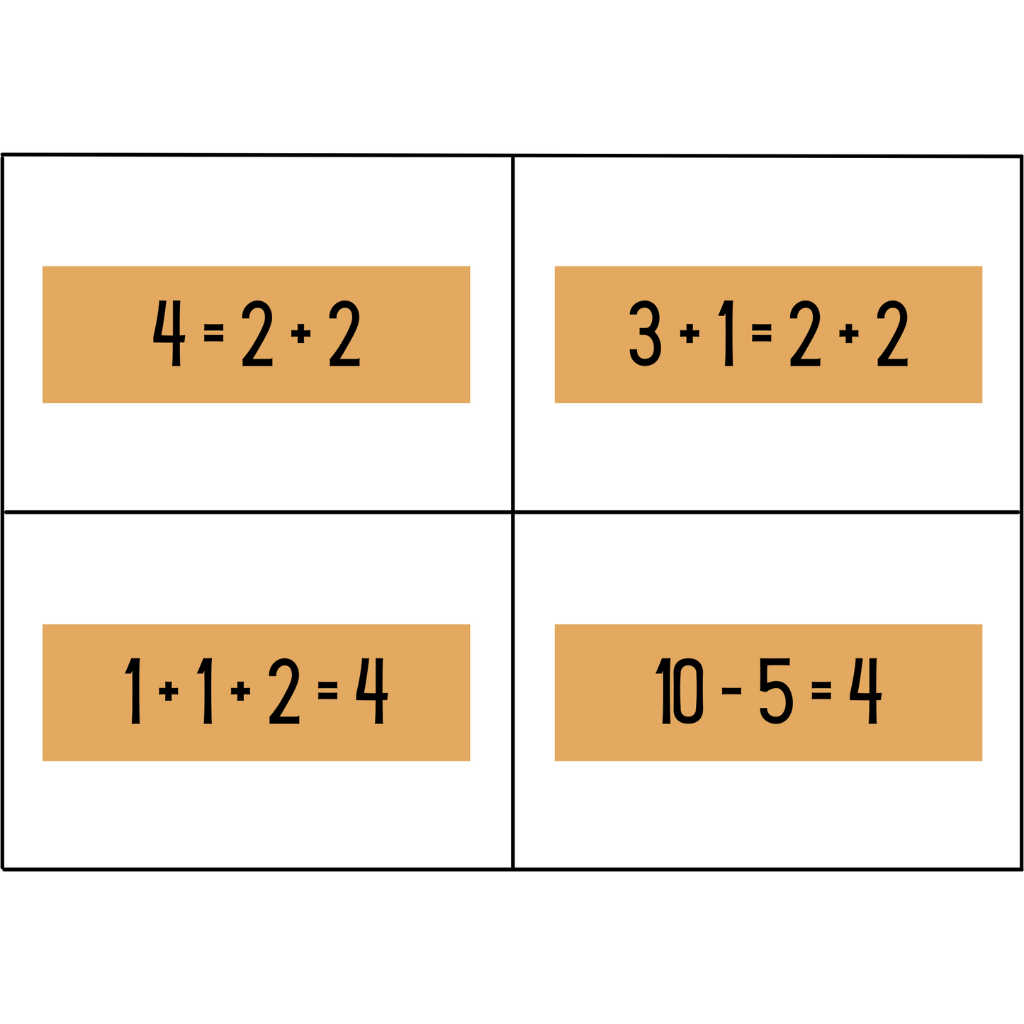 3 Truths and a Lie - Addition and Subtraction activity