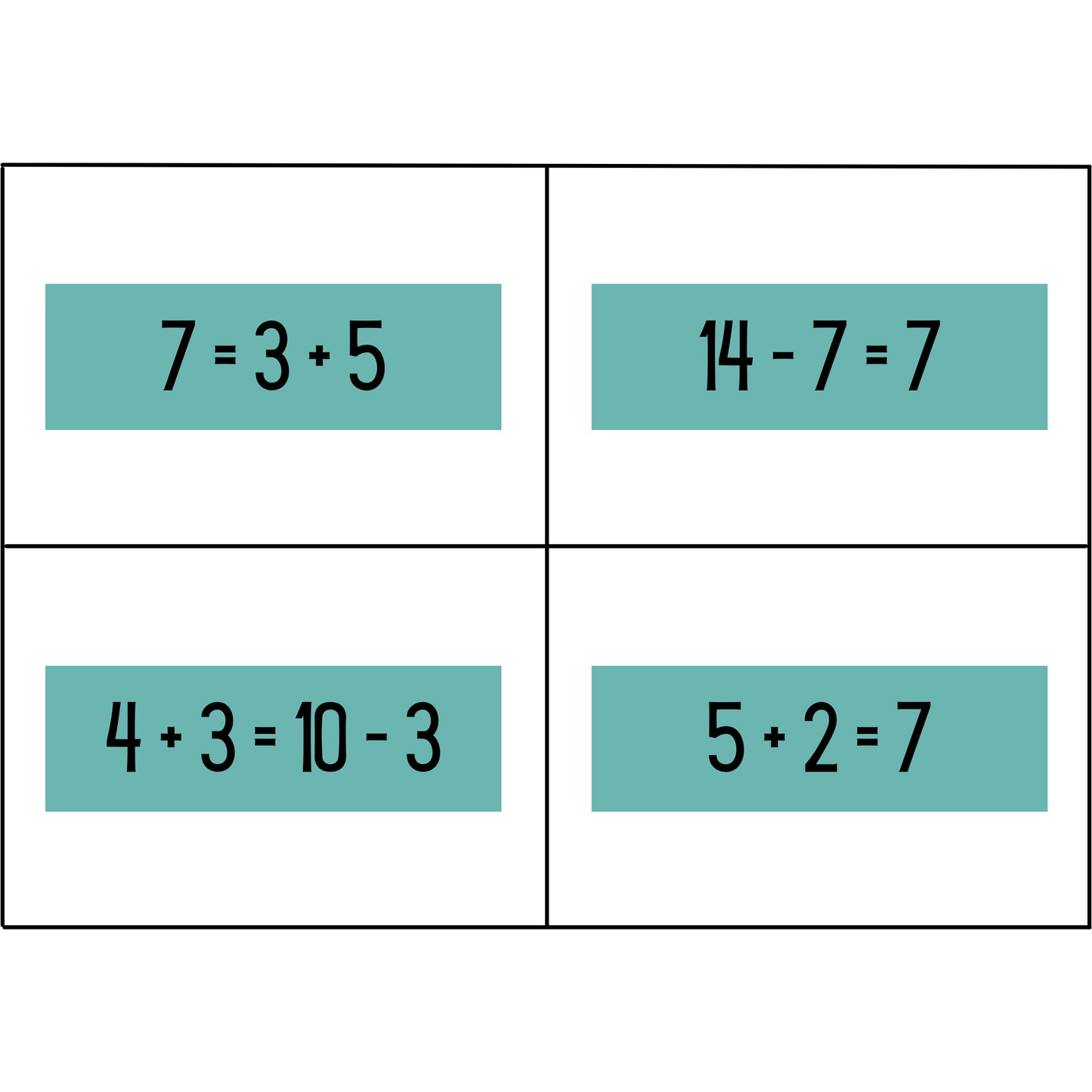 3 Truths and a Lie - Addition and Subtraction activity