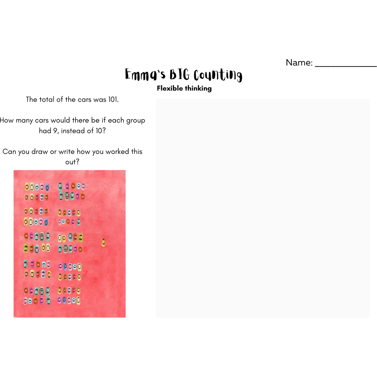 Emma's BIG Counting - Extra Learning Activities