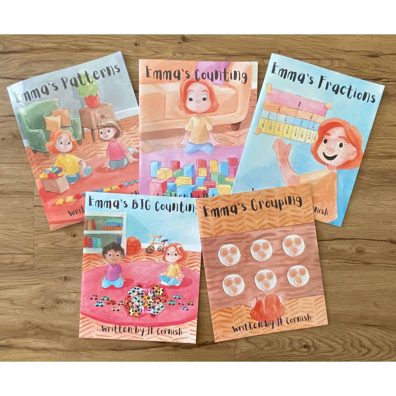 The Teacher Author website features books and classroom resources written by JL Cornish. Includes children's books such as Emma's Counting, Emma's BIG Counting, Emma's Fractions, Emma's Grouping and Emma's Patterns The perfect books for teachers to use in the classroom when teaching number sense and counting.