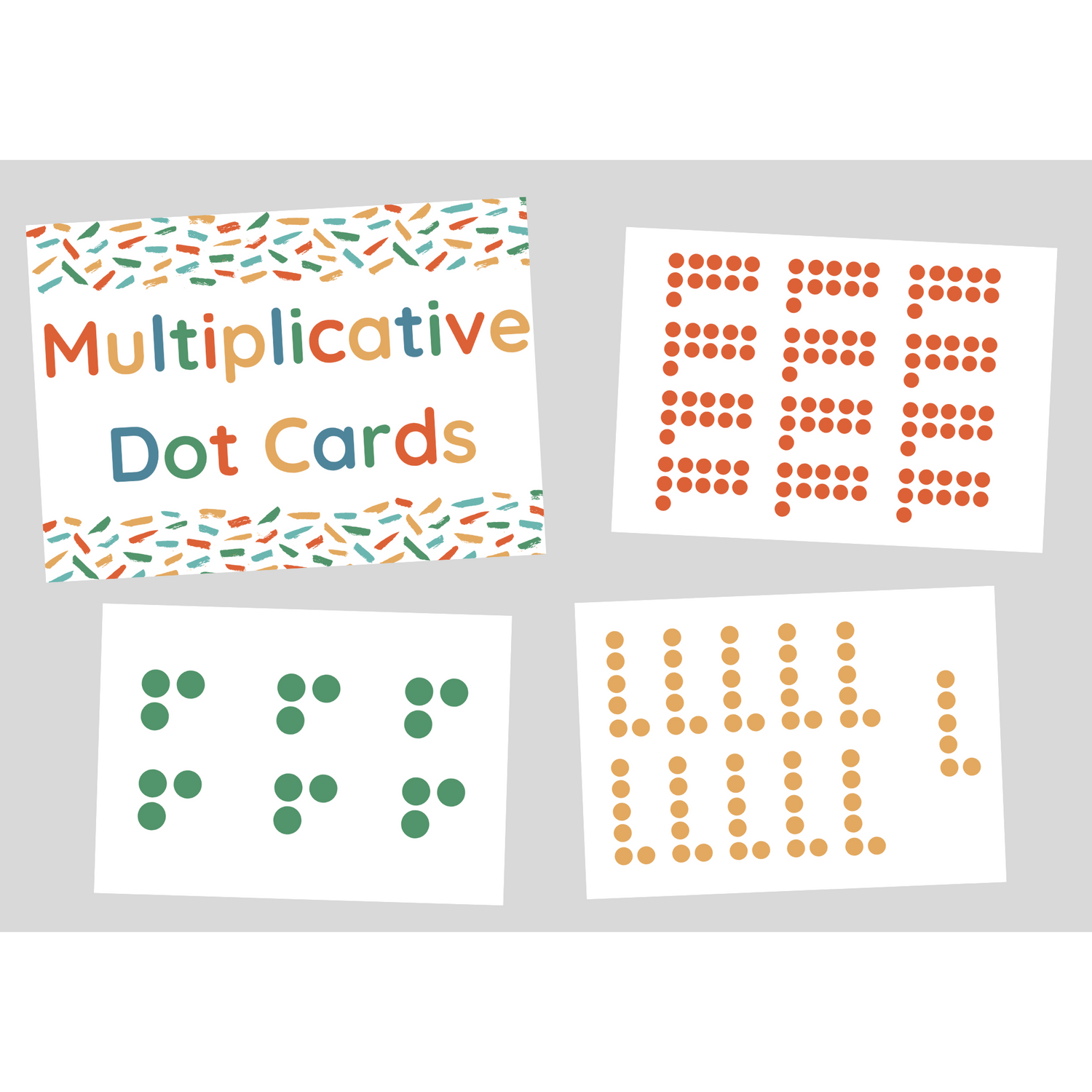 Multiplicative thinking - dot cards for Number Talks