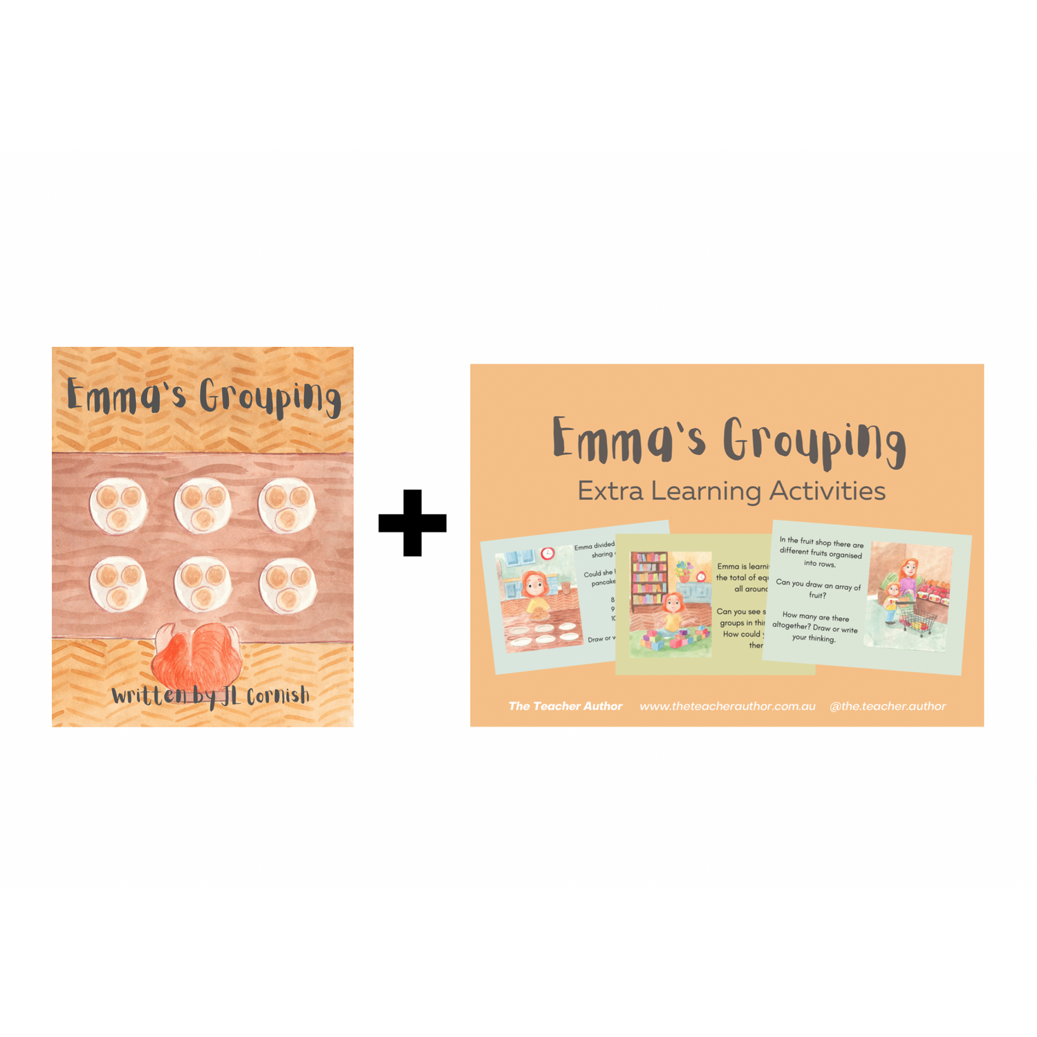 The Teacher Author website includes books written by JL Cornish. Includes children's books such as Emma's Counting, Emma's BIG Counting, Emma's Fractions and Emma's Grouping. The perfect books for teachers to use in the classroom when teaching number sense, multiplicative thinking and counting.